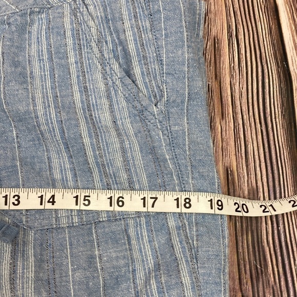 Prana Blue Striped Capris - Picture 7 of 12